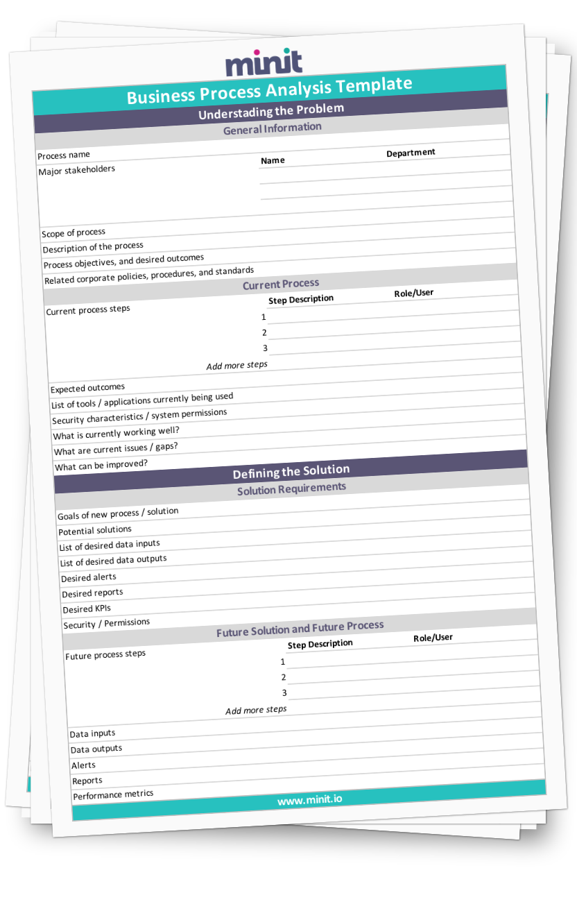 Free Download: Business Process Analysis [TEMPLATE] Pertaining To Business Process Assessment Template